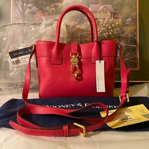 Dooney & Bourke Florentine FUCHSIA Amalie Tote NWT !
